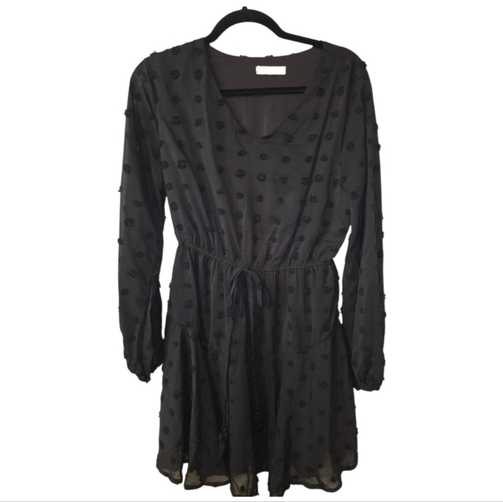 Chic Black Long Sleeve Dress